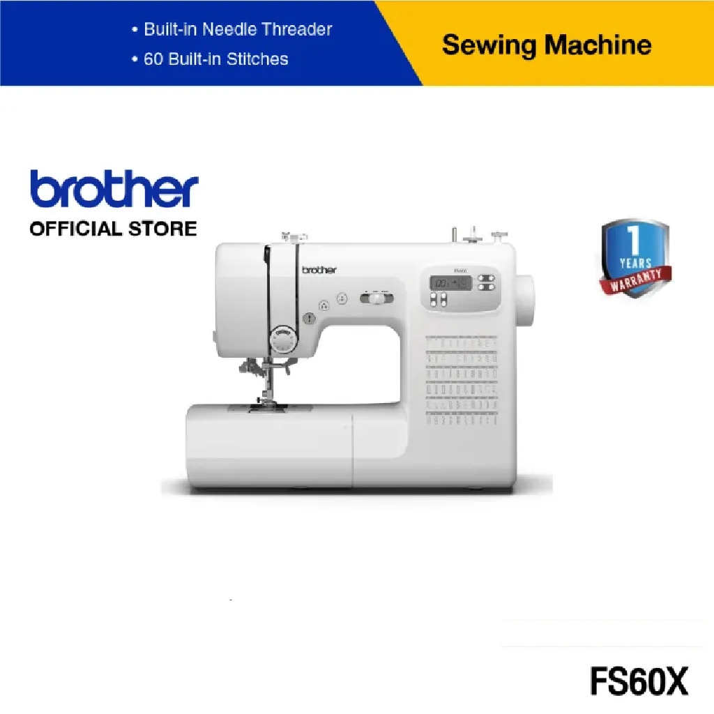 Brother จักรเย็บผ้า ระบบคอมพิวเตอร์ รุ่น FS60X ดีไซน์ทันสมัย แข็งแรงทนทาน ใช้งานง่าย