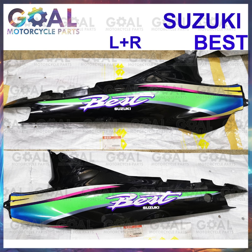 ฝาครอบตัวถัง ขวา+ซ้าย BEST แท้ศูนย์ Suzuki 47110-23F40-C14, 47210-23F40-C14 FD110X-Z ฝาข้าง ชุดสี เบ