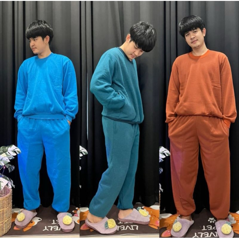 เสื้อกันหนาวแขนยาว สไตล์ญี่ปุ่น สีล้วน ใส่สบาย