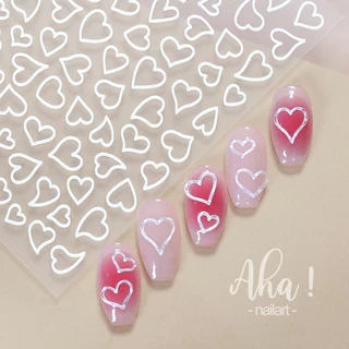 รวมสติ๊กเกอร์ติดเล็บเกาหลี AHA