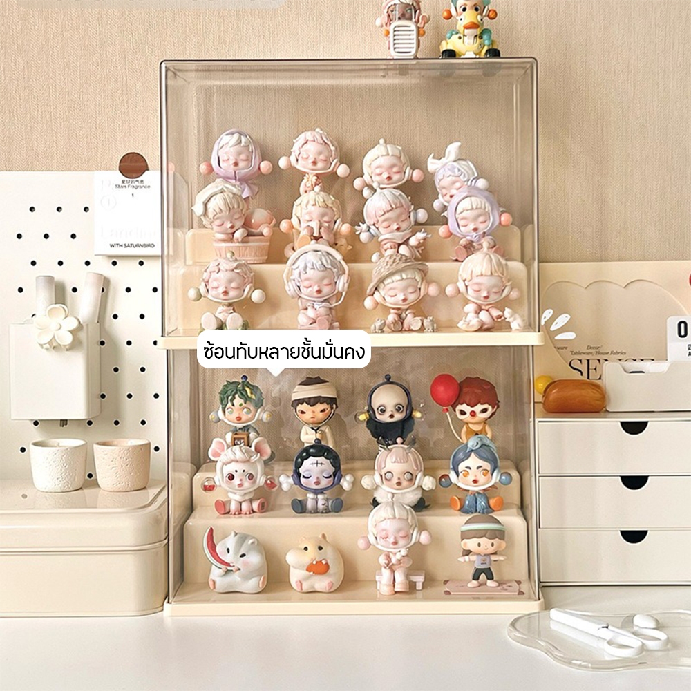 Iris Home กล่องอะคริลิคใส ตู้โชว์โมเดล กล่องเก็บของเล่น วางฟิกเกอร์ได้เยอะ ง่ายต่อการจัดเก็บ ประหยัดพื้นที่