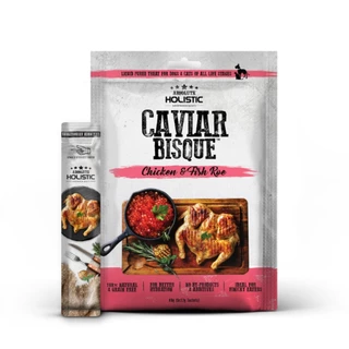 [PETClub]💥6ซอง 359.- เท่านั้น💥Absolute Holistic BISQUE™ - ขนมครีมเลียสำหรับสุนัขและแมว เบสเนื้อไก่ 3 รส [60gx5ซอง]