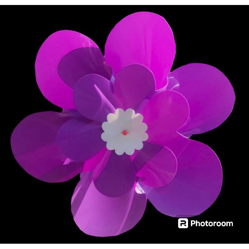 กังหันลม กังหันลมพลาสติก ลายดอกช้อนเงินช้อนทอง รุ่นใหญ่สีสวย เส้นผ่านศูนย์กลาง 42 เซนติเมตร กังหันลมเรียกทรัพย์ ราคา ถูกที่สุด ดีลบีเคเค แกลเลอรีภาพที่ 3