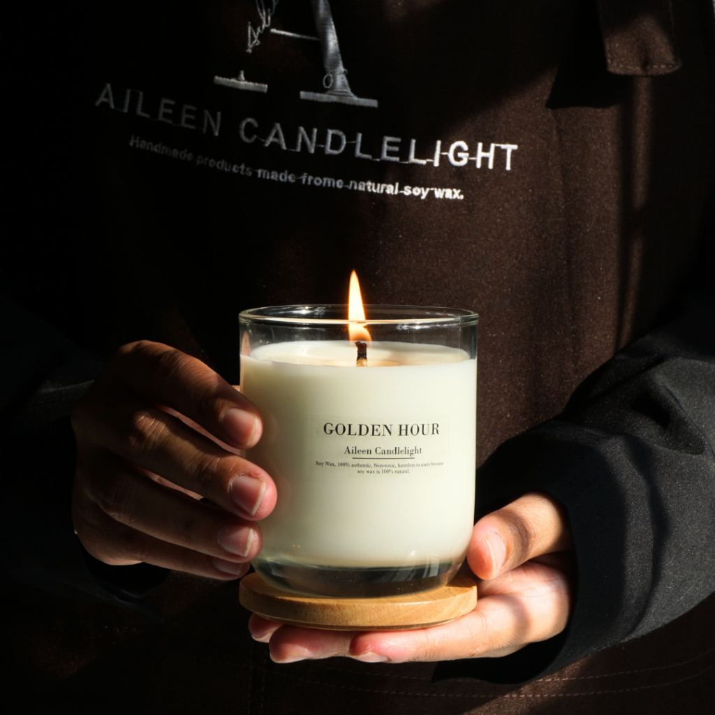 Soy wax scented candle, เทียนหอมไขถั่วเหลืองสำหรับสร้างบรรยากาศอบอุ่นในบ้าน ขนาด 200 ml และ 250 ml