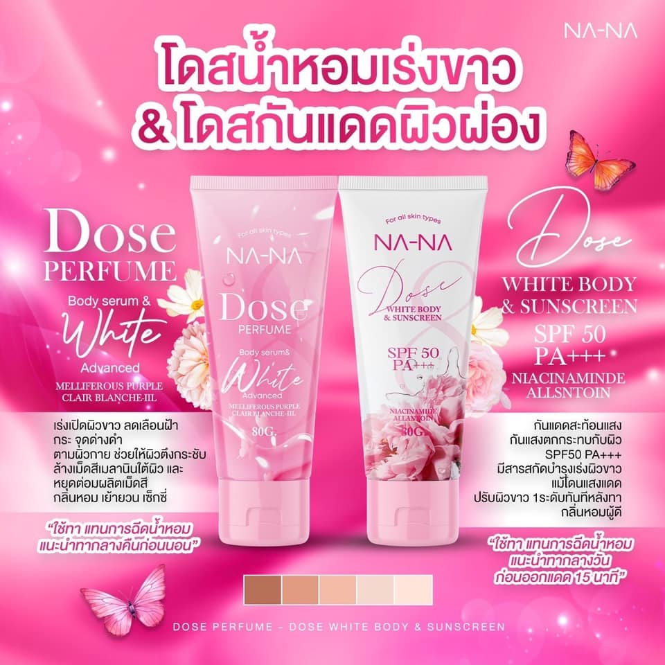 โลชั่นตัวหอมNaNa ดับกลิ่นตัว เด็กใช้ได้ ลดขาลาย ผิวใส ไม่แพ้