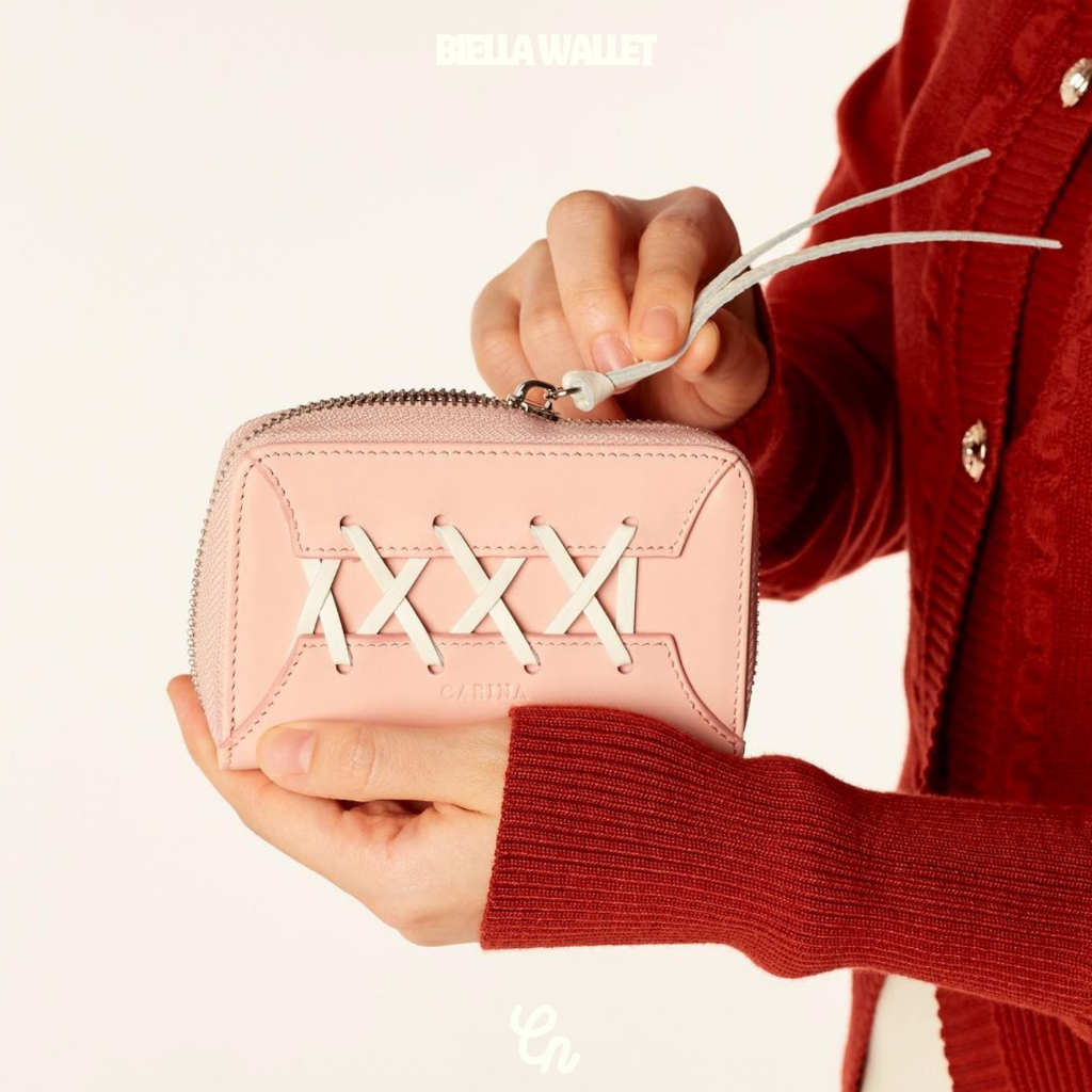BIELLA ZIPPER WALLET กระเป๋าสตางค์ซิปรอบ หนังแท้