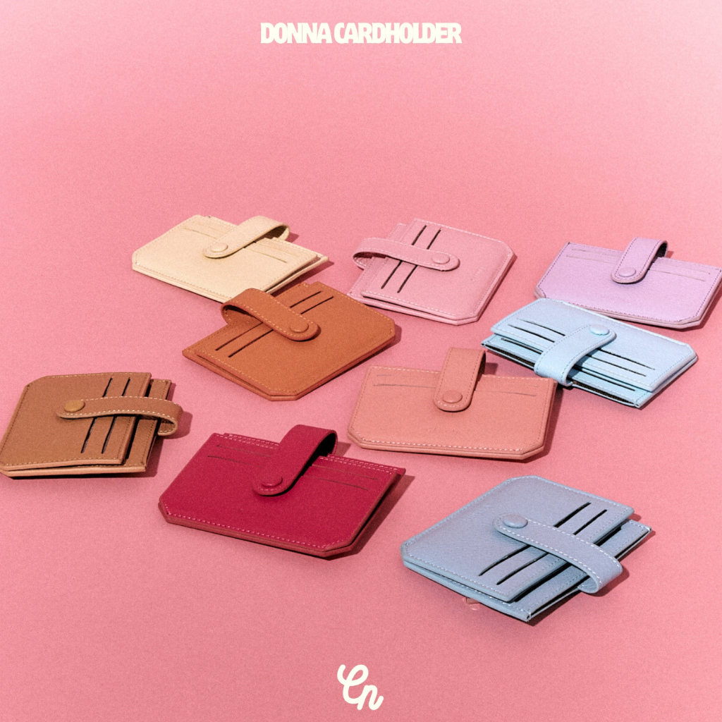 DONNA CARD HOLDER การ์ดโฮลเดอร์หนังวัวแท้ ใส่แบงค์/การ์ด/เหรียญได้