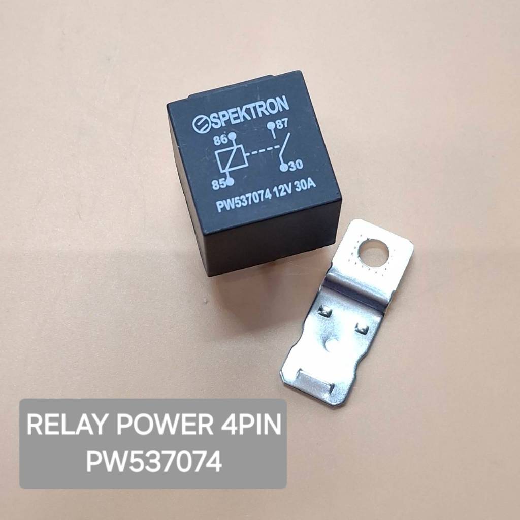 RELAY POWER 4PIN : PW537074 : 12V 30A