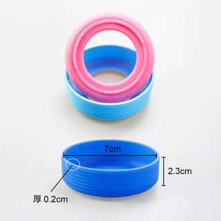 ยางรองก้นแก้วกันลื่นขนาด 7.0 cm. ซิลิโคนหนาพิเศษสีสวยมาก ใช้ได้กับแก้วขนาด 20,25,30 ออน.