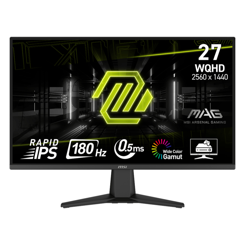 MONITOR (จอมอนิเตอร์) MSI MAG 275QF E20 - 27" RAPID IPS 2K 180Hz ADAPTIVE SYNC 2560x1440 (WQHD) -3 Years Onsite
