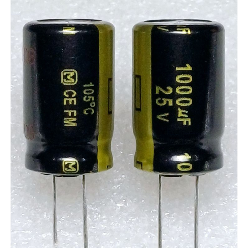 Panasonic FM 1000uf 25v capacitor ตัวเก็บประจุ คาปาซิเตอร์