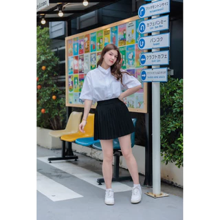 เสื้อนักศึกษาทรงบอย เสื้อคอจีน เสื้อทรงบอยคอจีน( ผ้าอ็อกฟอร์ด )Size : 36 - 50 นิ้ว