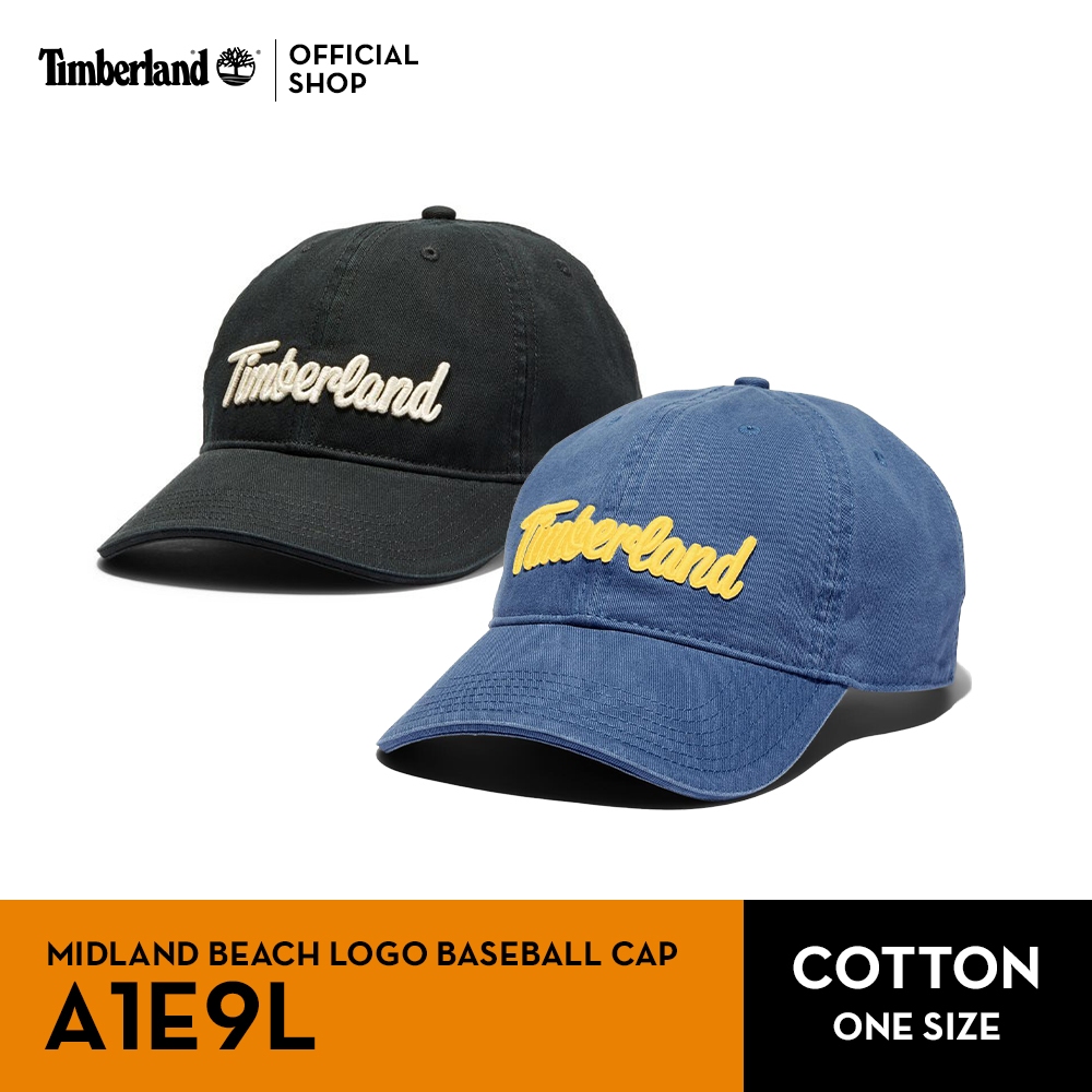 Timberland MIDLAND BEACH LOGO BASEBALL CAP หมวกแก๊ป (A1E9L)