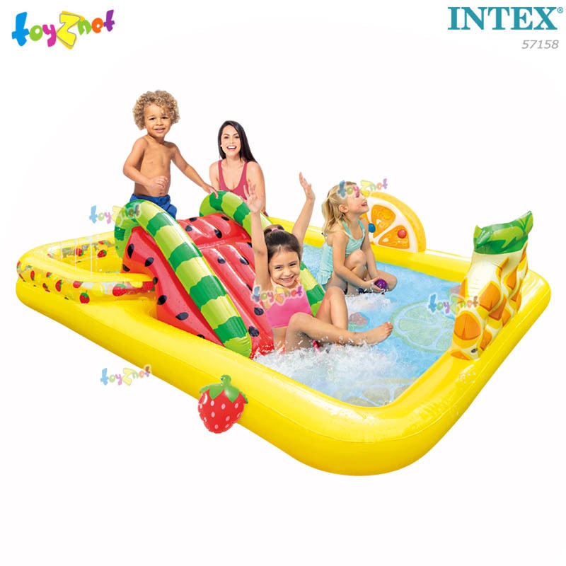Intex สระน้ำสไลเดอร์ ฟัน แอนด์ ฟรุ๊ตตี้ 2.44x1.91x0.91 ม. รุ่น 57158