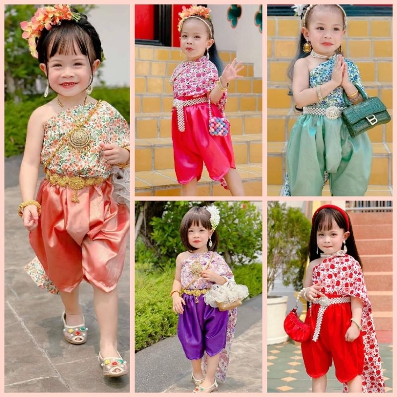 ชุด199฿โจง+สไบลายใส่สะบาย1-8ปี ราคาไม่รวมเครื่องประดับ