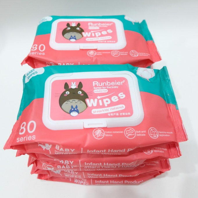 ใส่โค้ด BESTJ006 ลดเพิ่มทันที (F-057) 20 ห่อ กระดาษทิชชู่เปียก ทิชชู่เปียกเด็ก Baby Wipes ทำความสะอาด สําหรับเด็ก