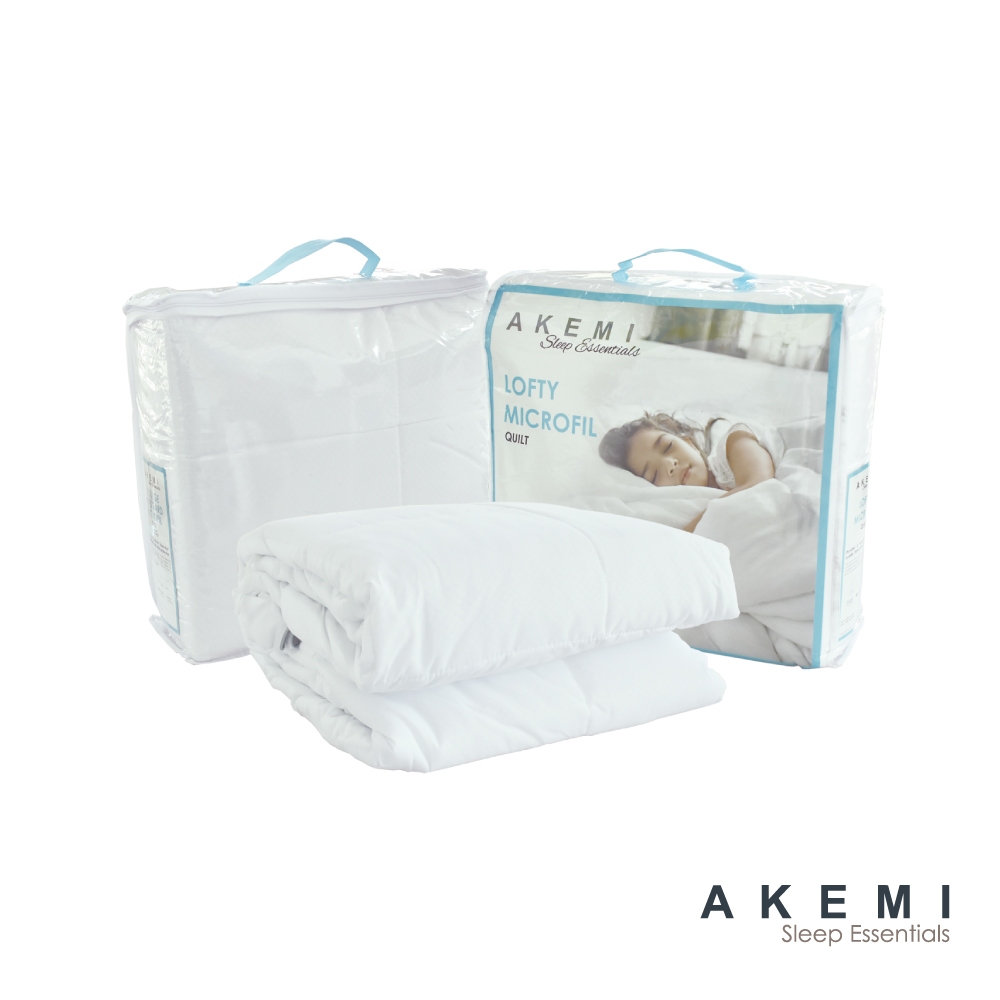 Akemi ไส้ผ้านวม คิงไซส์ 90x100 นิ้ว 1 ชิ้น รุ่น Sleep Essentials Lofty Microfil