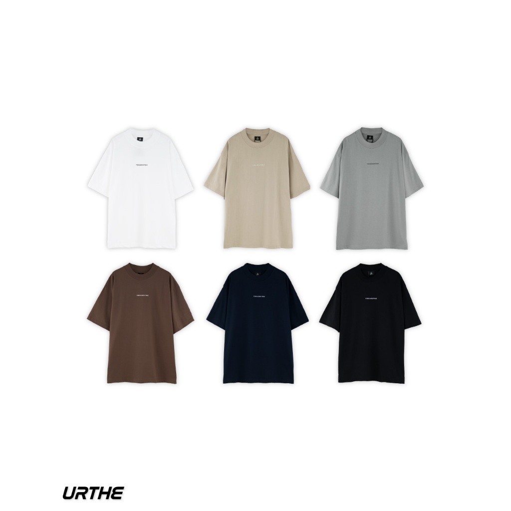 URTHE - เสื้อยืด คอเต่า แขนสั้น รุ่น TURTLE NECK