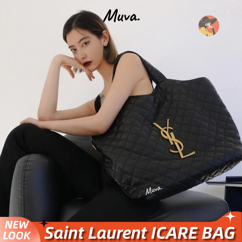 วายเอสแอล แซงต์ โลรองต์👜Yves Saint Laurent ICARE Women/Shoulder Bag /กระเป๋าถือ YSL