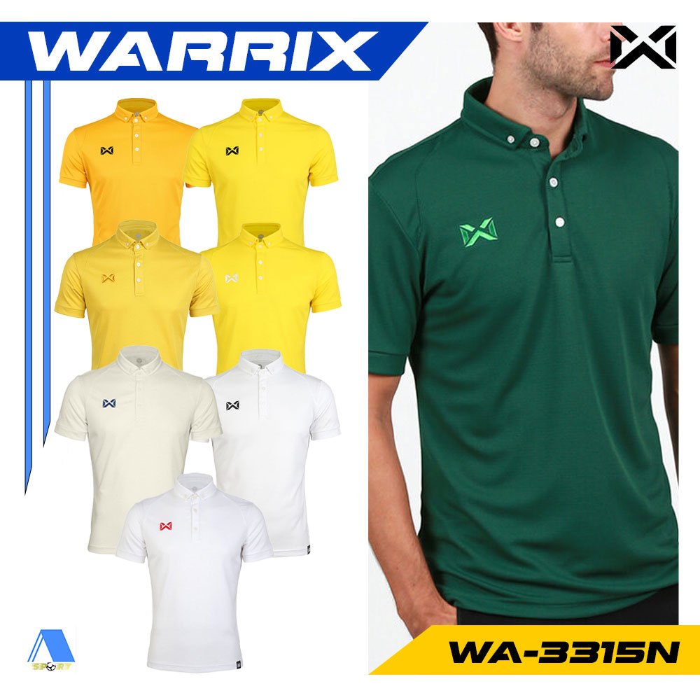 [[ส่งฟรี!! มีเงินคืน]] WARRIX เสื้อโปโล รุ่น CLASSIC รหัส WA-3315N ชุดที่ 3 แท้100%