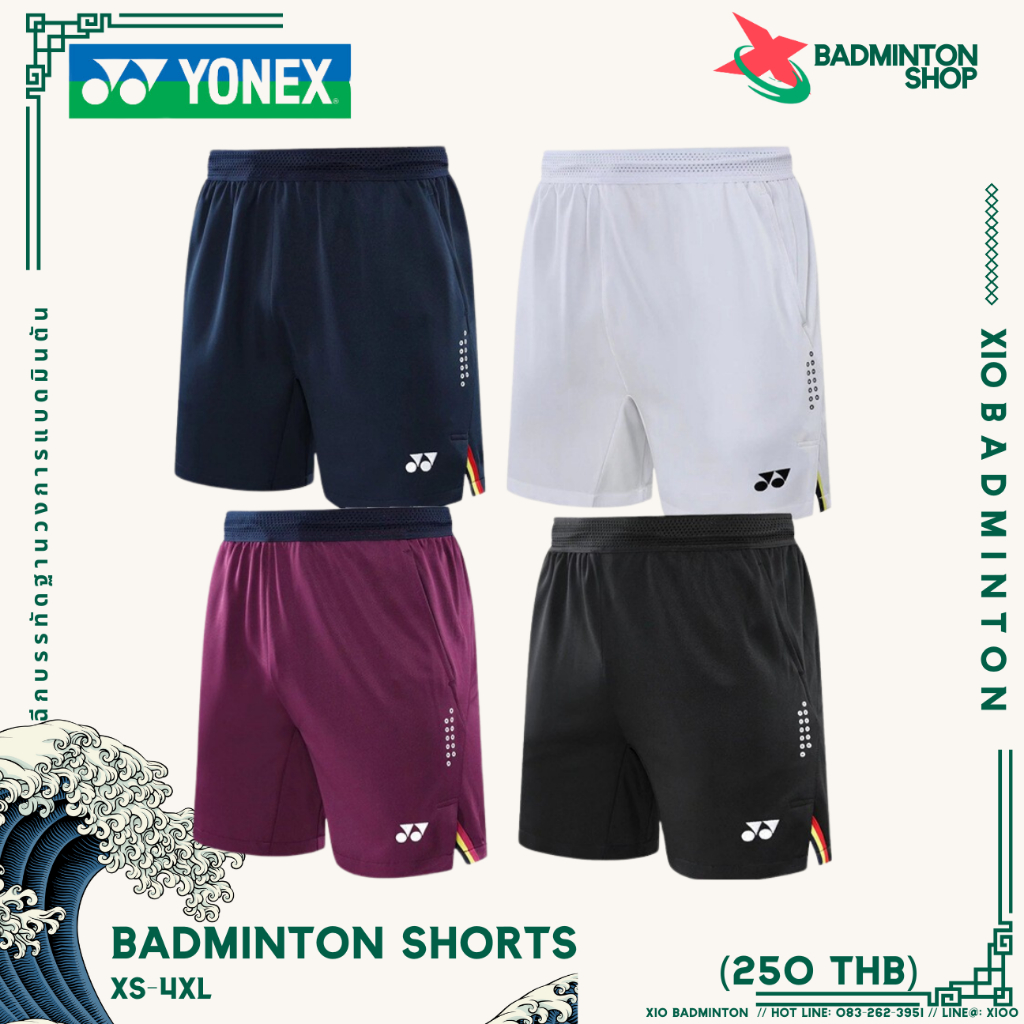 [พร้อมส่ง] Yonex กางเกงขาสั้น รุ่นใหม่คอลเลคชั่น 2024 [92005]