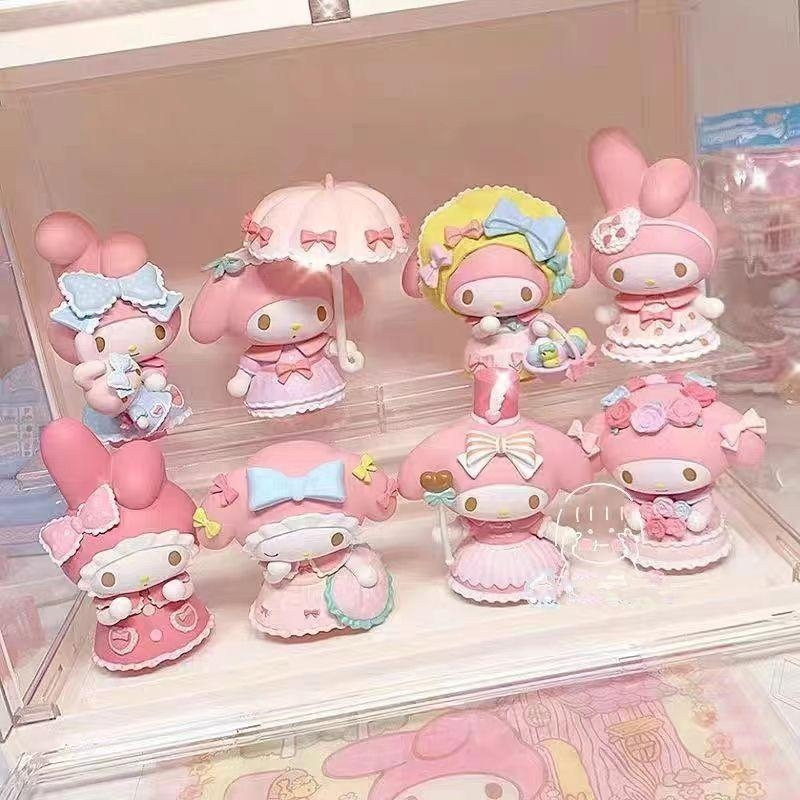 พร้อมส่ง กล่องสุ่ม กล่องจุ่มโมเดล My Melody ยก box 8 ตัว ver.2 ของร้าน Sanrio สาวกมายเมโลดี้ ต้องมีต้องลองจิ้มจุ่ม