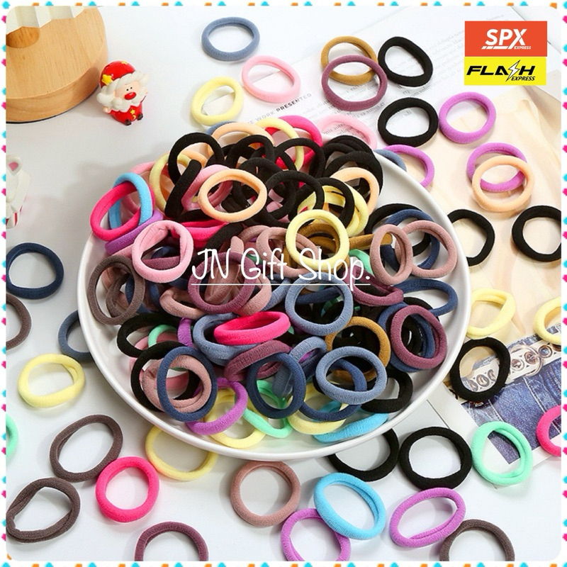 ยางรัดผม สไตล์เกาหลี เส้นละ 1 บาท (สุ่มสี)พร้อมส่ง!!จากไทย