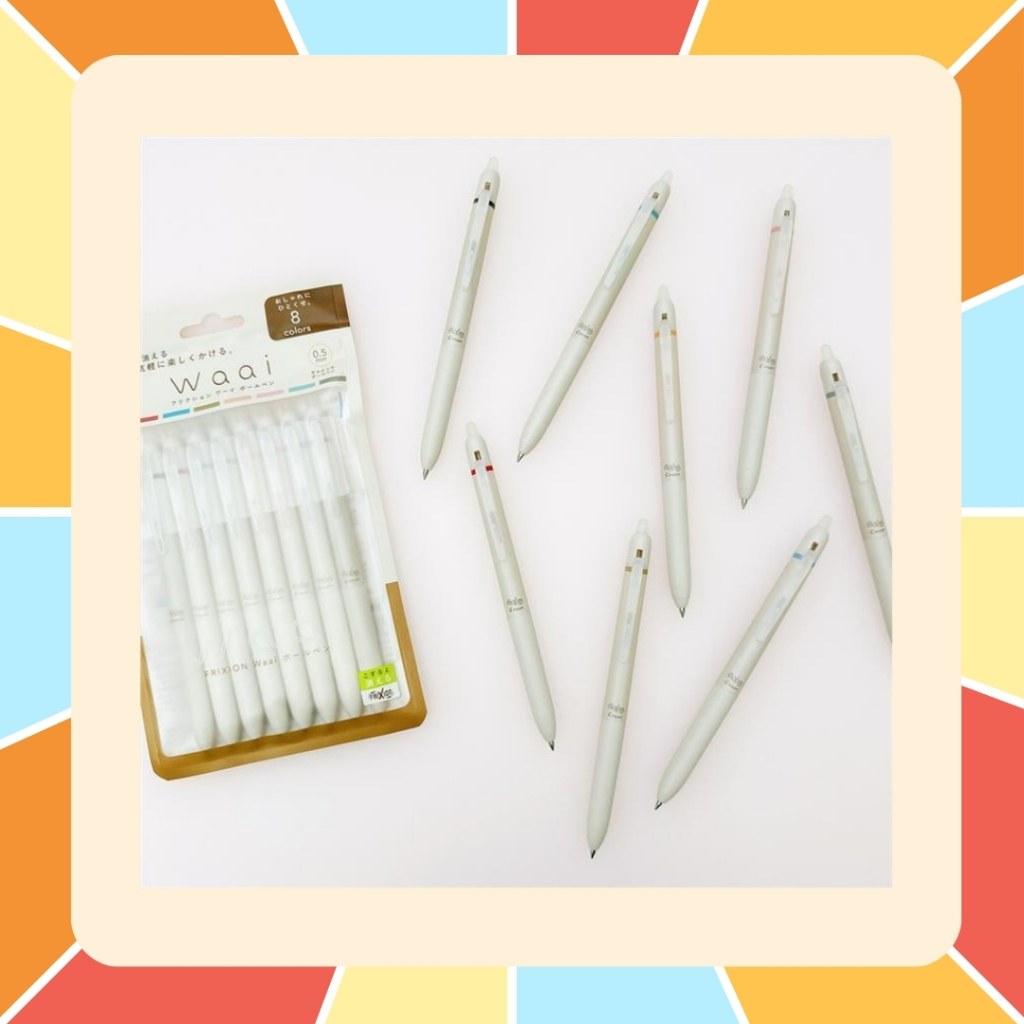 (แบบ Set) PILOT Frixion Ball Knock 0.5 และ Frixion Waai ปากกาลบได้ ของแท้ นำเข้า