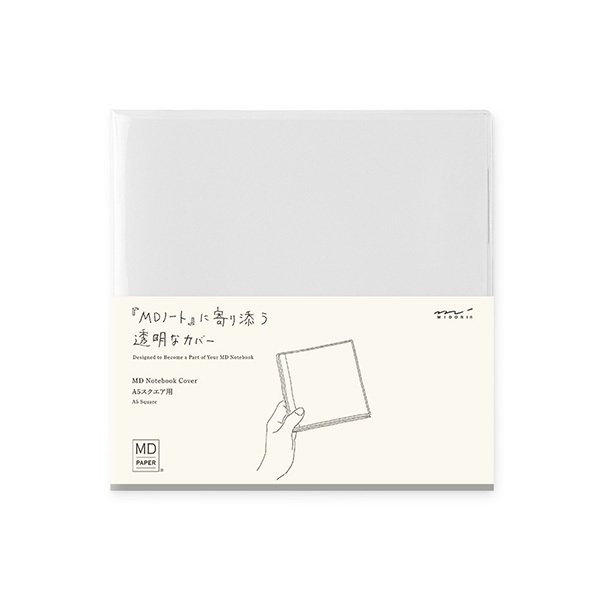 MIDORI Clear Cover for MD Notebook A5 Square (D35590006) / ปกพลาสติกใสสำหรับสมุด MD ขนาด A5 สี่เหลี่ยมจัตุรัส