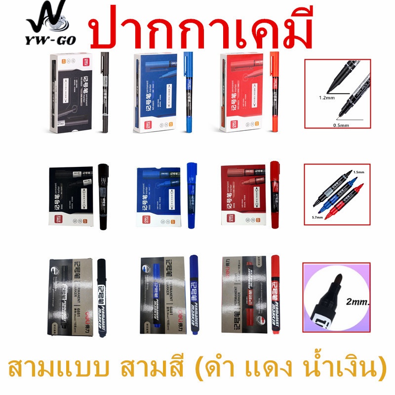 ปากกาเขียนกล่องไปรษณีย์  กันน้ำ แห้งเร็ว ปากกาเคมี เขียนได้อย่างราบรื่น ปากกามาร์คเกอร์