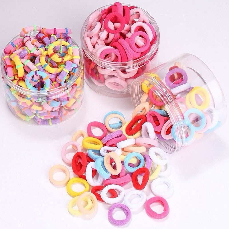 ยางรัดผมแบบสุ่ม 1 บาท✨💫🌈🍎🍇