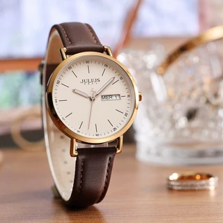 JULIUS นาฬิกาข้อมือผู้หญิง เรียบหรูคลาสสิก พร้อมช่องวัน-วันที่ Collection Classic Luxe รุ่น JA-1381