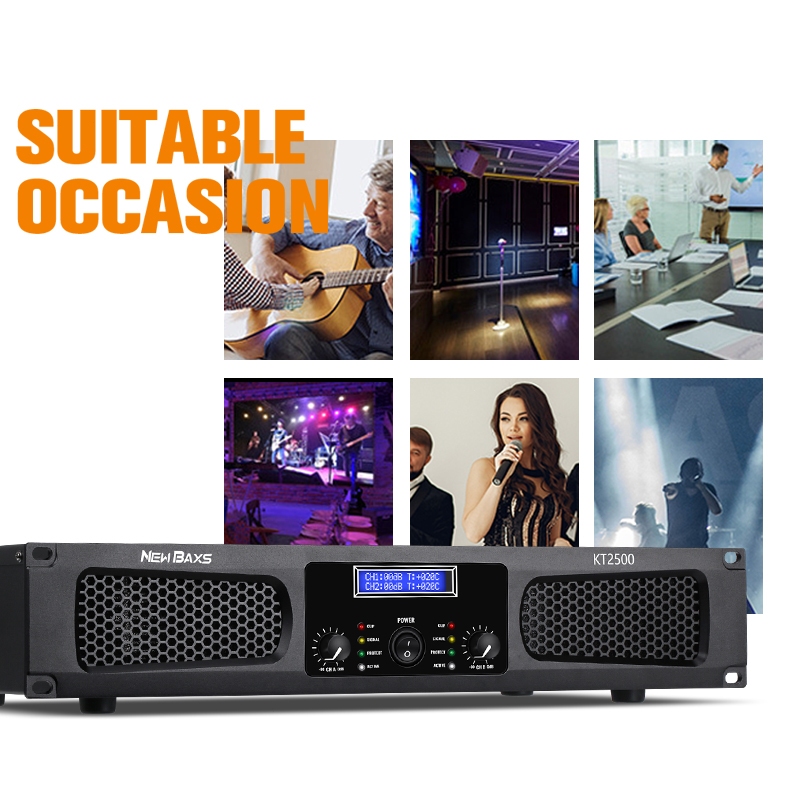 NEW BAXS KT2500 high power 1200w pure post-stage เครื่องขยายเสียงดิจิตอลรองรับการเชื่อมต่อกับอุปกรณ์เสียง 12/15 นิ้ว - รูปที่ 5