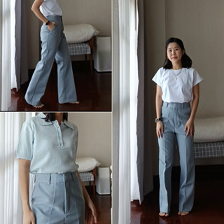 HYDE - SLACK PANTS - กางเกงทรงตรงคอดเข่า เน้นขาเล็กเพรียว (ง…