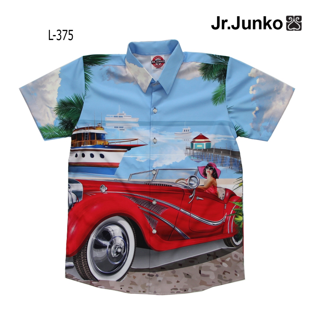 ส่งฟรี เสื้อเชิ้ต งานต่อลาย Mr-Junko ผ้านิ่มใส่สบายไม่ร้อน L-375