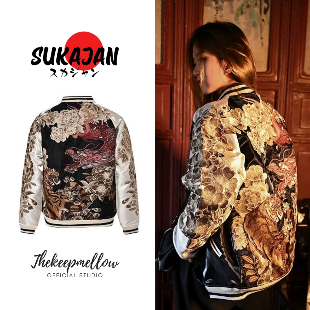 🔥Sukajan🔥เสื้อแจ็คเกต Sakujan Premium ของแท้ 💯 สินค้านำเข้า พรีออเดอร์ by Thekeepmellow