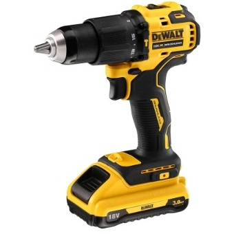 สว่านกระแทกไร้สาย (พร้อมแบตเตอรี่) DEWALT DCD709L2-B1 18 โวลต์