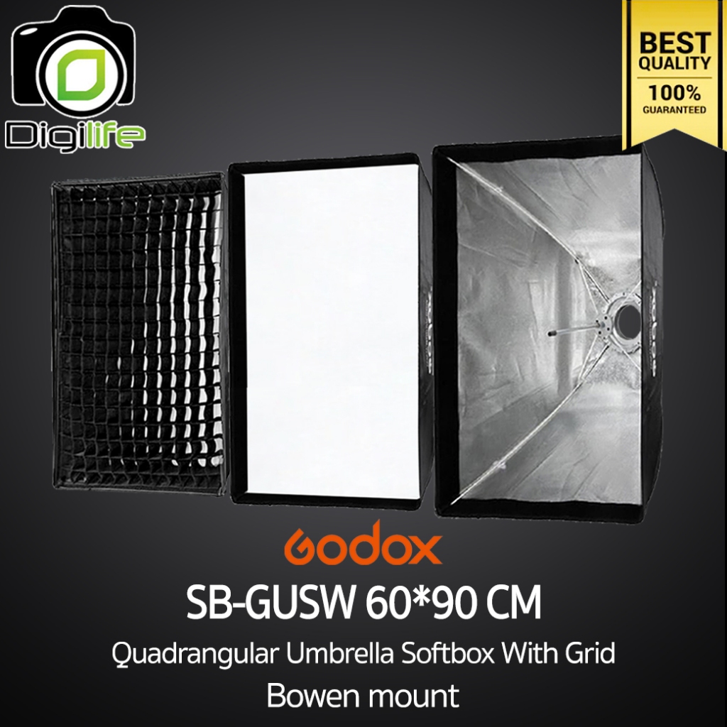 Godox Softbox SB-GUSW 60*90 cm. Quad Umbrella Softbox With Grid ( Bowen Mount ) / Digilife Thailand
