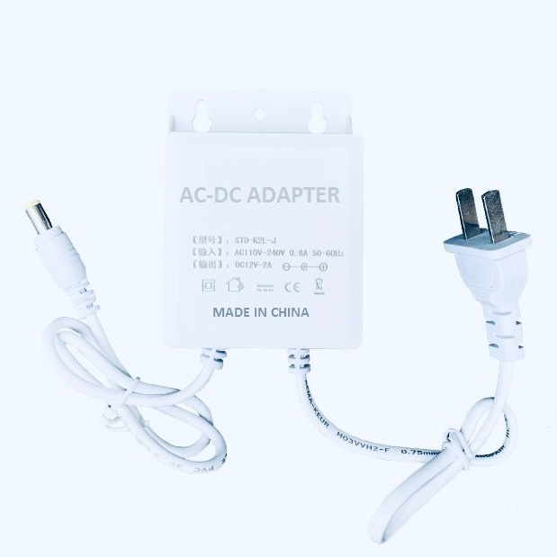 DCอะแดปเตอร์ Adapter 12V 2A（สีขาว） (DC 5.5*2MM) ของแท้จากโรงงานVSTARCAM สำหรับ Vstarcam และ IP CAMERA ทั่วไป...