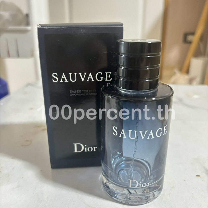 ขวดน้ำหอมเปล่าแบรนด์แท้ Dior sauvage edt 100ml (มีกล่อง)