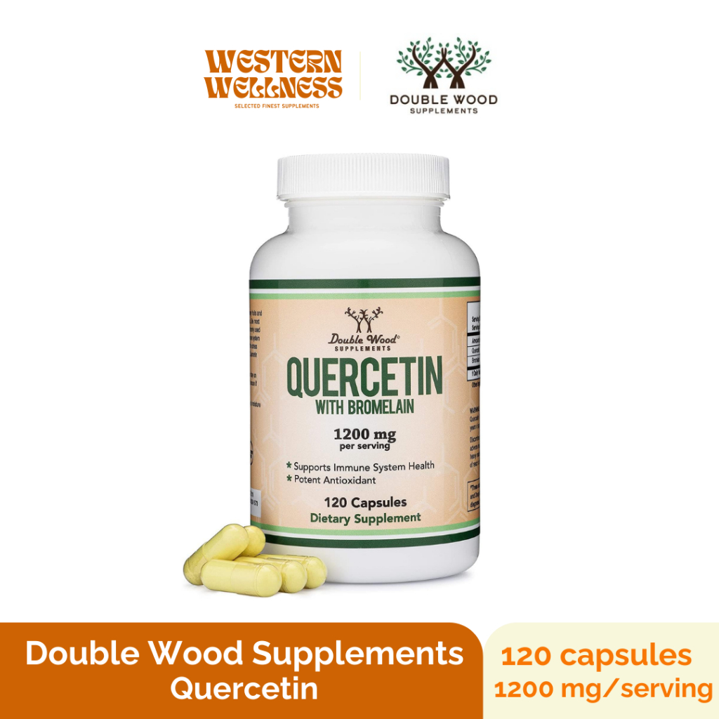 Double Wood - Quercetin with Bromelain (1200 mg/serving - 120 Capsules) เควอซิทิน