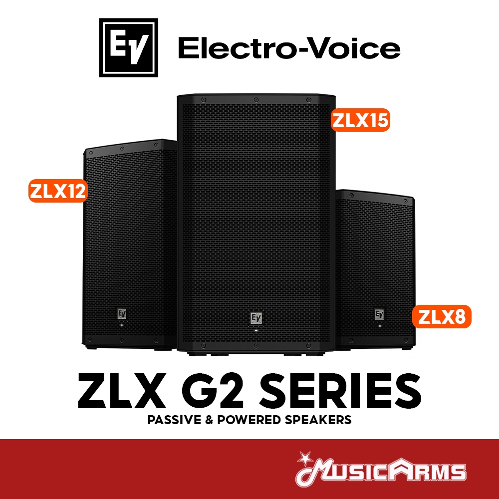 Electro-Voice ZLX-8P / ZLX-12P / ZLX-15P G2 ตู้ลำโพง Powered loudspeaker ลำโพง ZLX8 / ZLX12 / ZLX15 