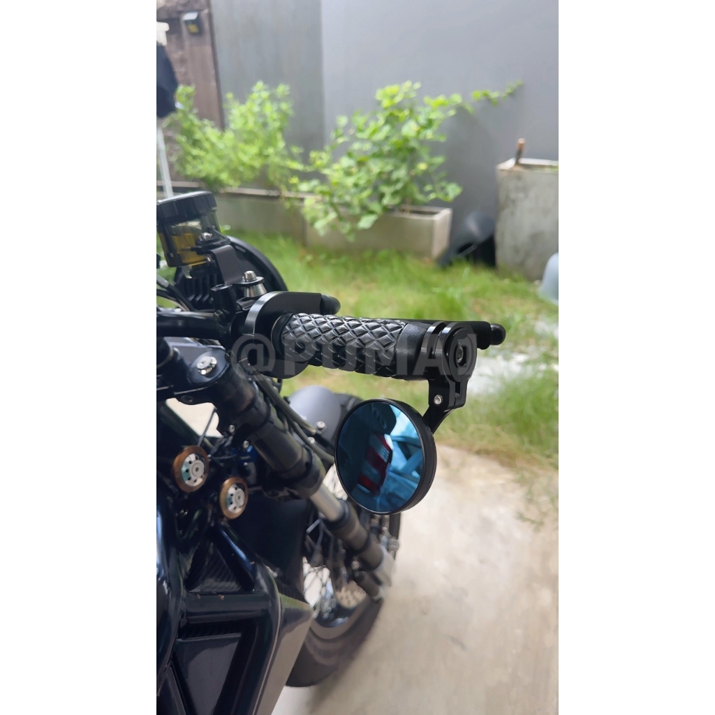 ฮิต!!! กระจกปลายแฮนด์ R-Mini สำหรับ Lambretta & Vespa สปอร์ต ดีไซน์สวย งาน CNC คุณภาพ แข็งแรงทนทาน : Pocenti Scooters