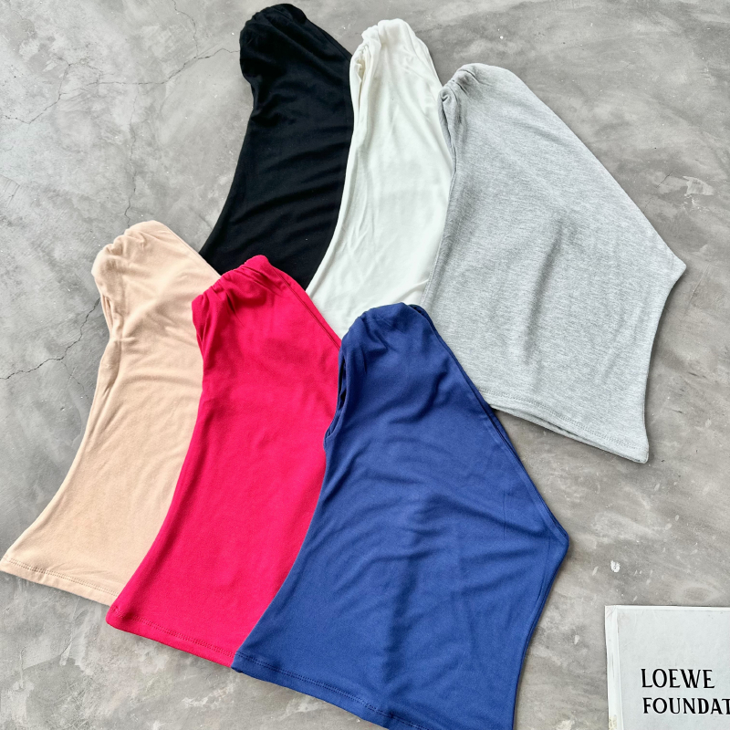 Atipashop - PORTER TOP เสื้อปาดไหล่ มีหลายสีให้เลือก