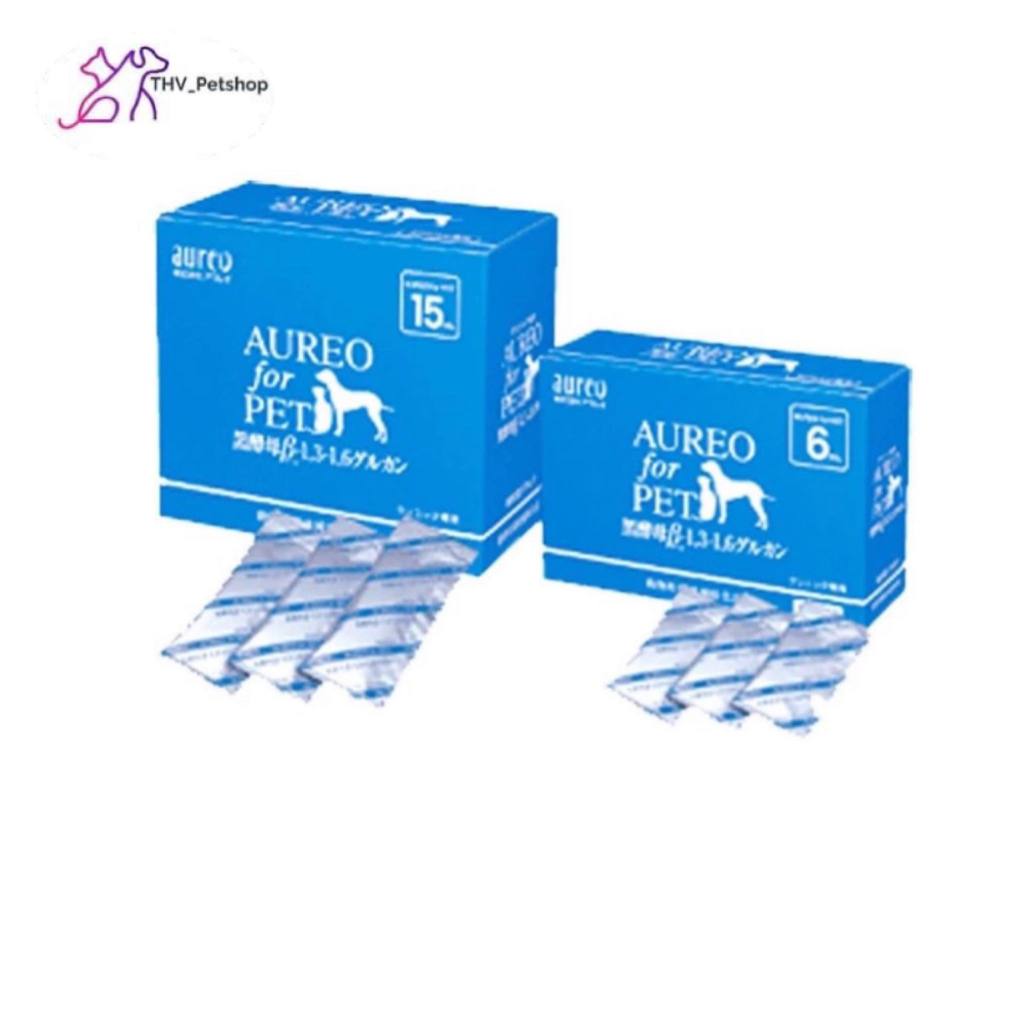 Aureo for Pet 6 ml 15 ml  (1กล่อง 30 ซอง) เบต้ากลูแคน Beta glucan กระตุ้นภูมิ เสริมภูมิคุ้มกัน สุนัข