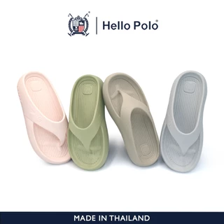 รองเท้าแตะ Hello Polo รองเท้าแฟชั่นหูคีบ EVA พื้นนิ่ม ผู้หญิง HP8038 เสริมส้นเท้า ระบายอากาศได้ดี