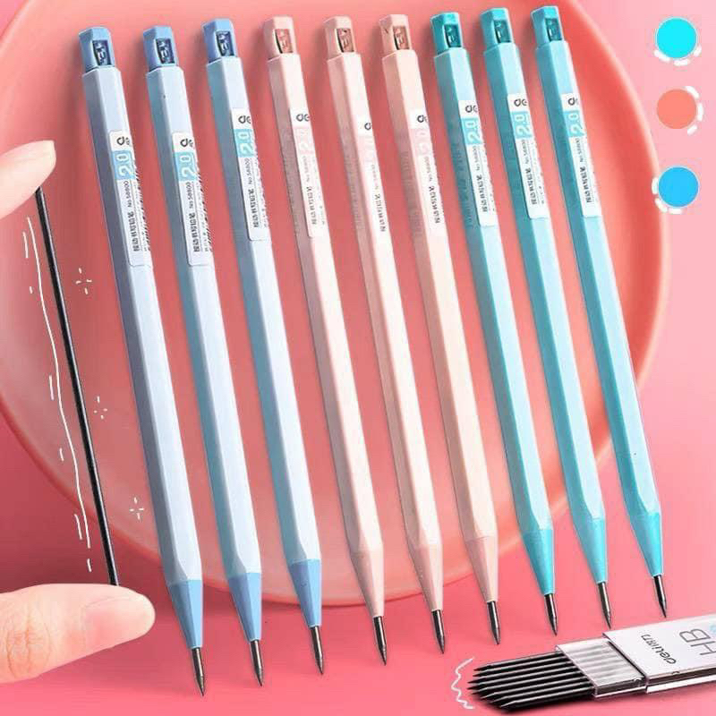 ดินสอกด Deli มีกบเหลาดินสอมาในตัว เหลาได้ทุกที่ทุกเวลา