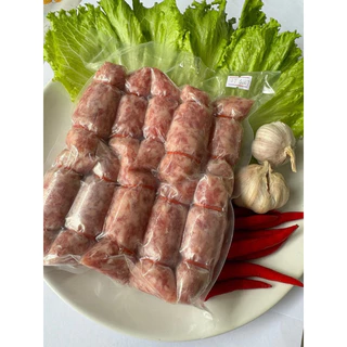 แหนมหมูสำหรับย่าง720 กรัม แพ็คซีลสูญญากาศอย่างดี ย่าง ทอด อบ อร่อยนัว สด ไม่แต่งสี ไม่ใส่สารเร่งเปรี้ยว สินค้าโฮมเมด