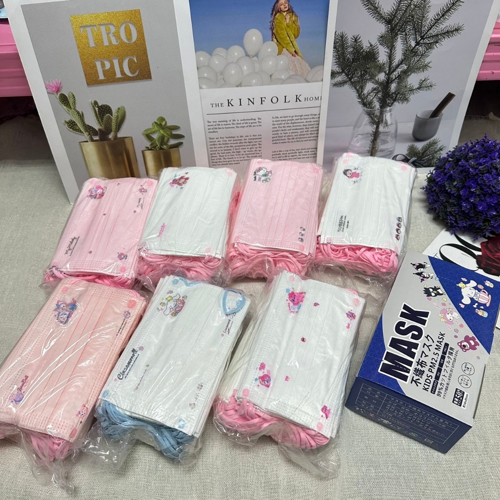 Face Mask เด็กลายการ์ตูน 1กล่อง50ชิ้น เนื้อหนา 3ชั้น กันฝุ่น กันPM2.5เลือกลายเองได้