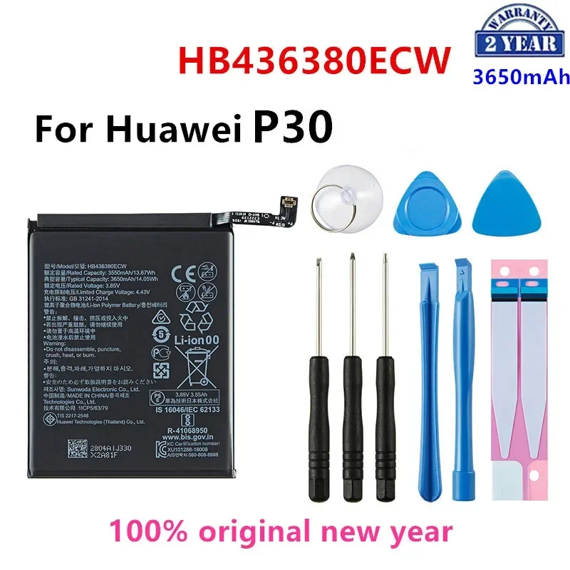 แบตเตอรี่ แท้ HB436380ECW สำหรับ Huawei P30 ELE-L09 ELE-L29 ELE-AL00 ELE-TL00 /ความจุแบตเตอรี่ 3.85V